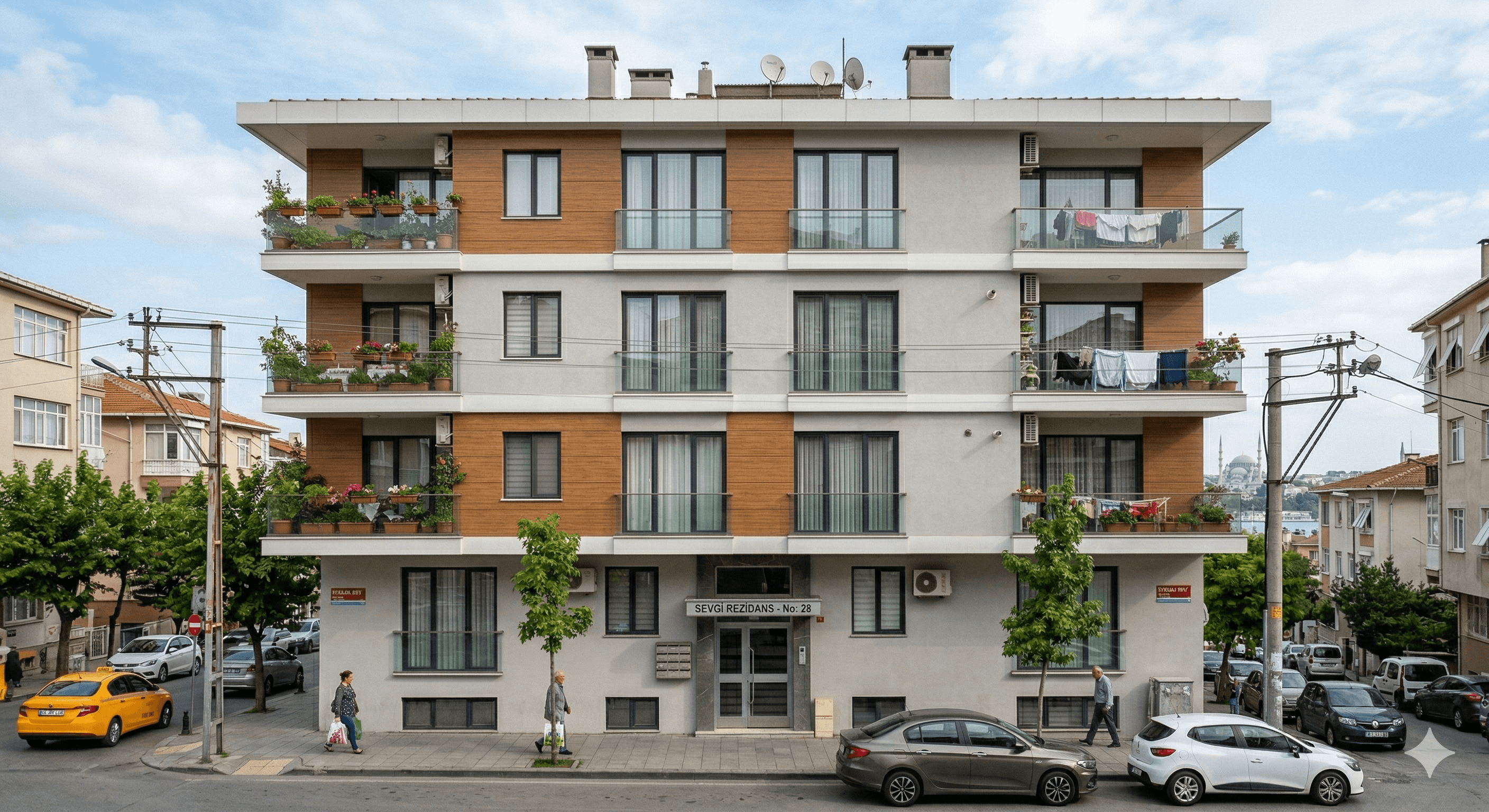 Apartman dış cephe